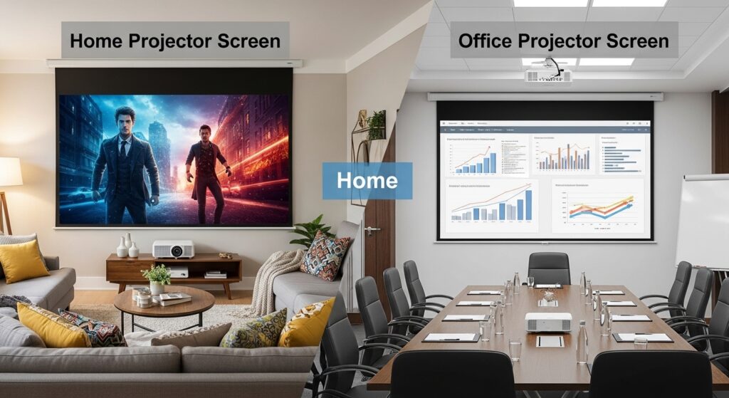 Home vs Office Projector Screens: Key Differences - Carryback Financing